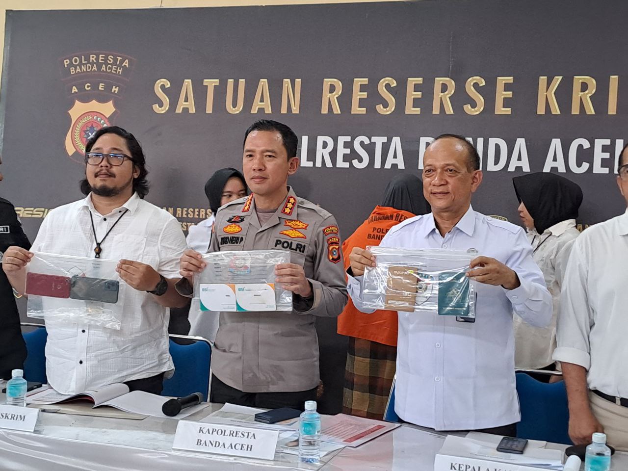 Polresta Banda Aceh konpres kasus TPPO