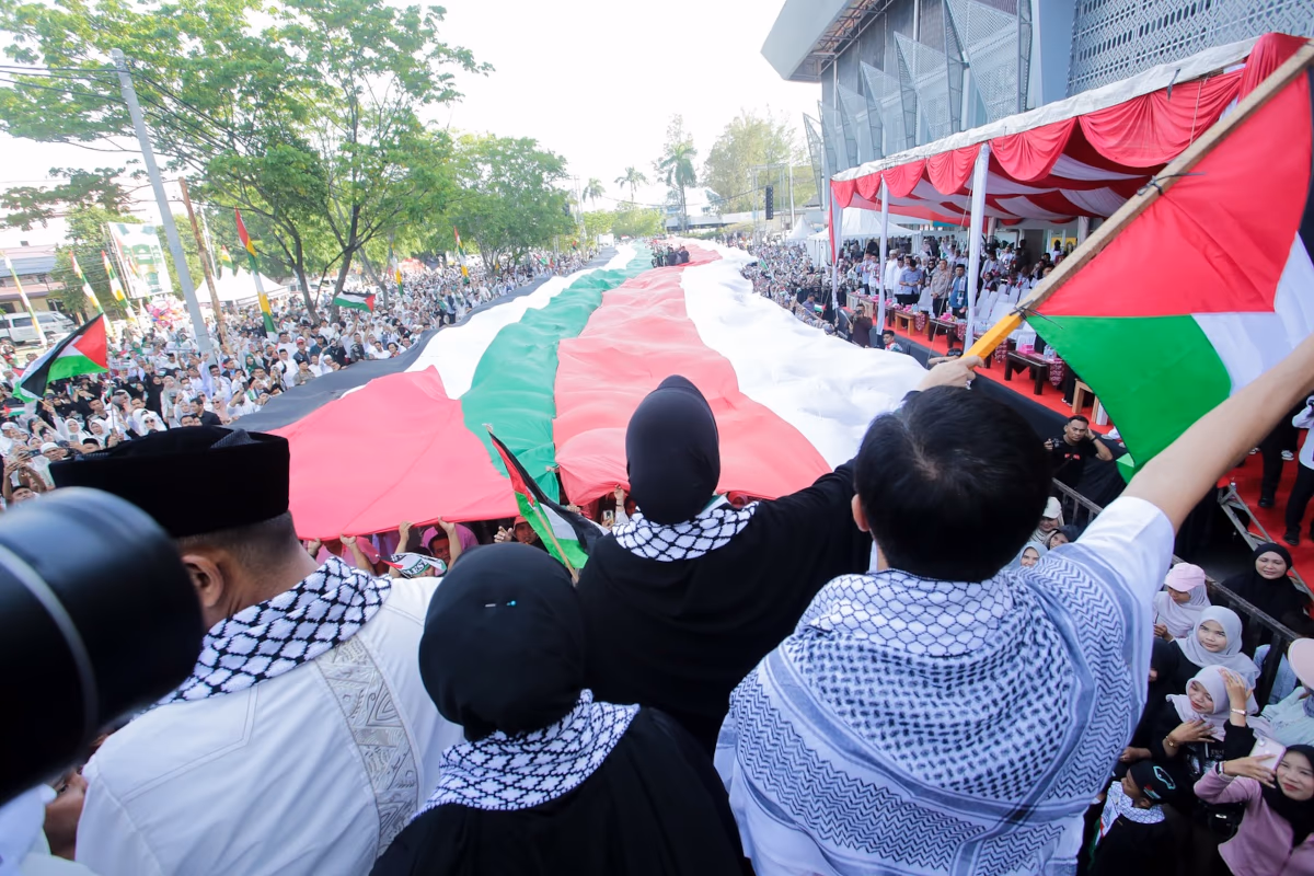 Aksi Bela Palestina di Banda Aceh (4)