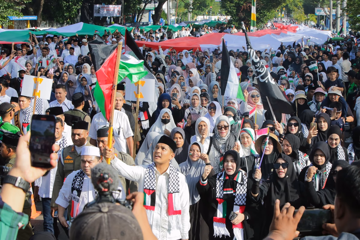 Aksi Bela Palestina di Banda Aceh (6)