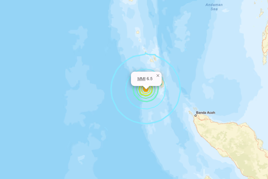Gempa 6,5 Nikobar