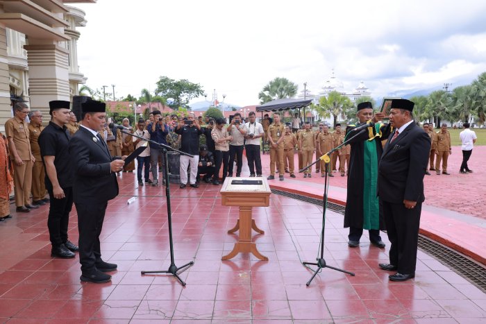 Pelantikan BJ sebagai Sekda Aceh Besar