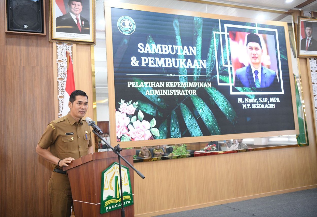 Plt Sekda Aceh Nasir buka Pelatihan Kepemimpinan Administrator