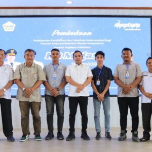 Wali Kota Sayuti saat buka Diklat Ketrampilan Kerja