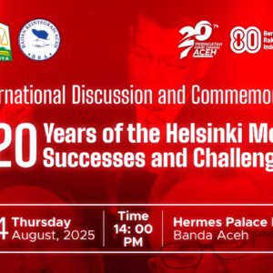 Diskusi 20 tahun MoU Helsinki