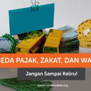 Ilustrasi beda pajak zakat dan wakaf