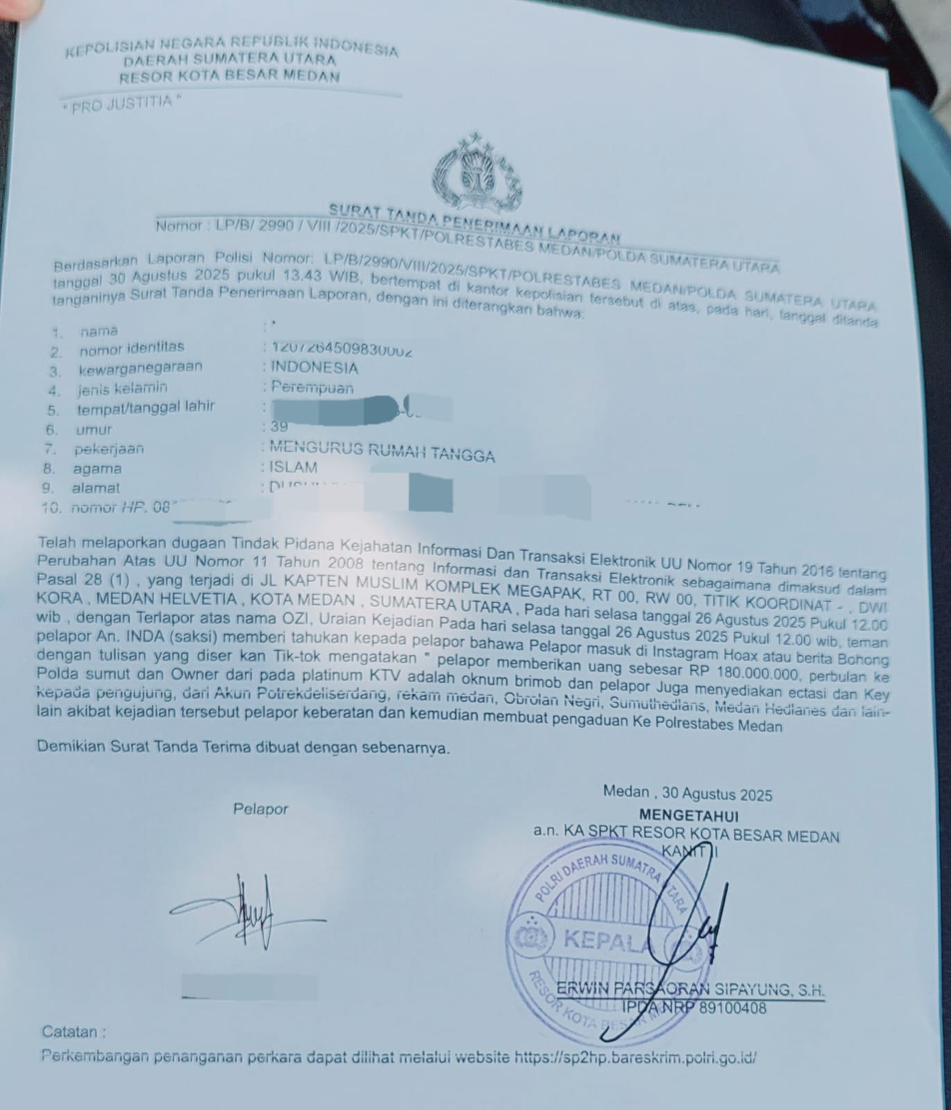 Laporan polisi