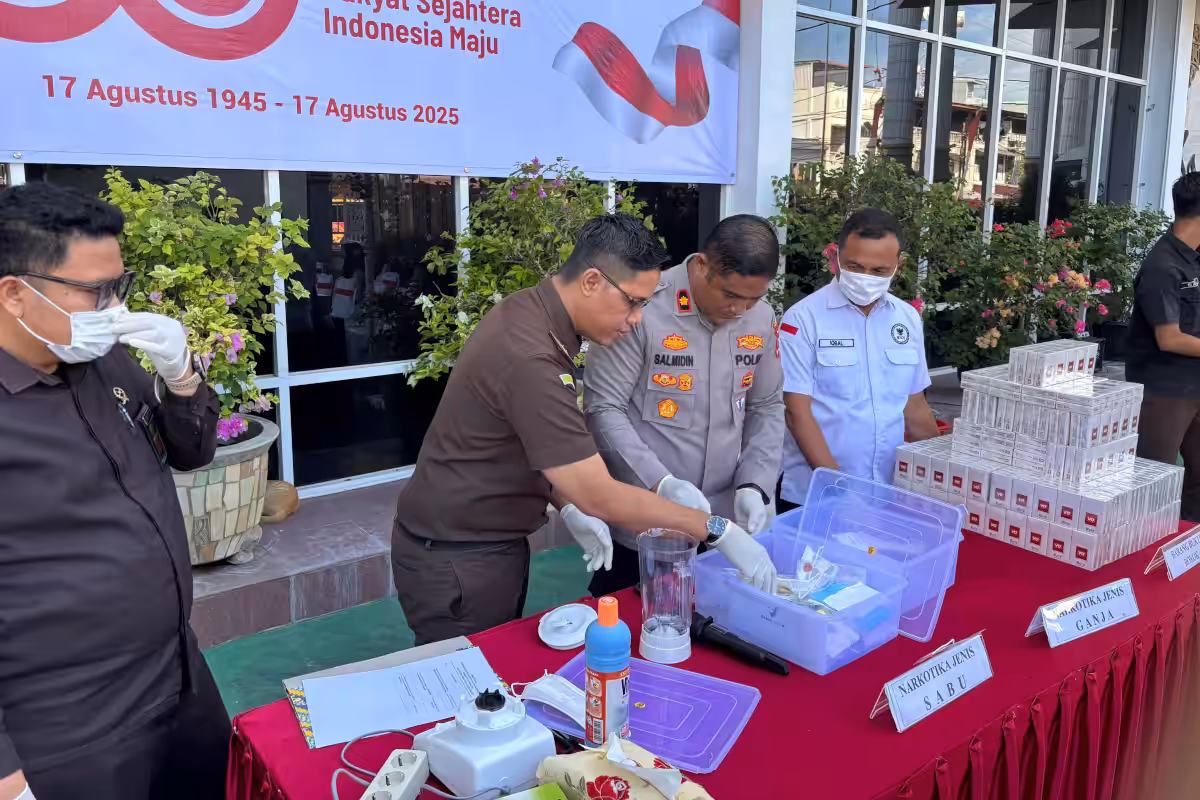 Pemusnahan barang bukti 5