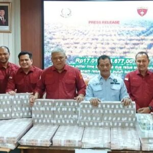Uang hasil sitaan dari kasus korupsi PSR Aceh Jaya