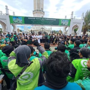 Ojol Banda Aceh gelar solidaritas untuk Affan