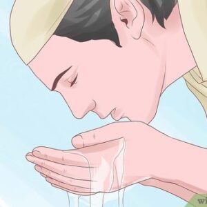 Ilustrasi berwudu