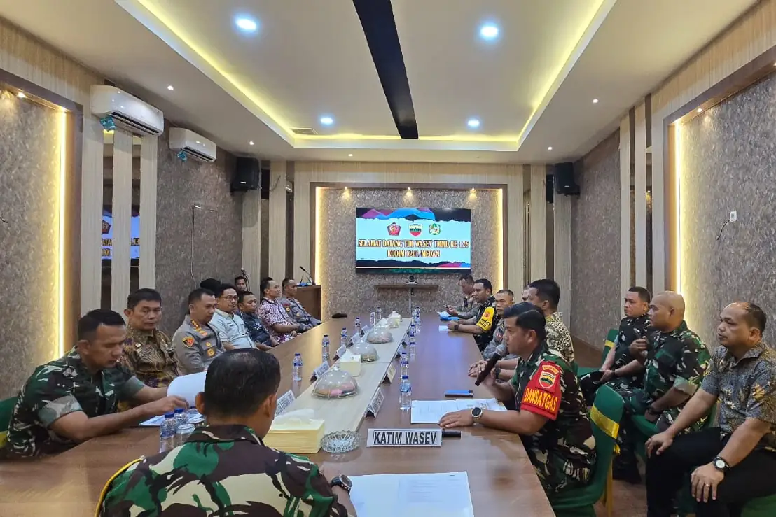 Rapat koordinasi TMDD di Makodim Medan