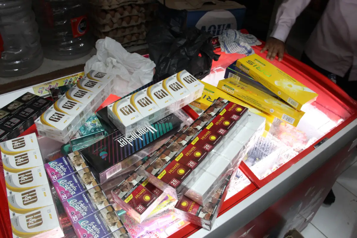 Rokok ilegal yang disita di Aceh Besar