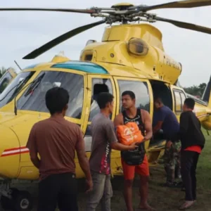 BNPB drop bantuan di Tamiang