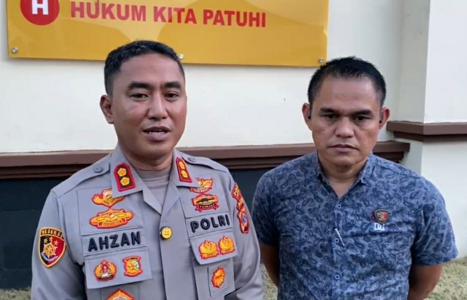 Kapolres Ahzan dan Kasat Reskrim Bostani