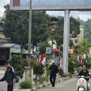 Bendera merah putih berkibar di Takengon