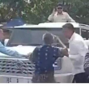 Momen Prabowo diadang pria di Langkat