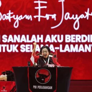 Megawati di Rakernas PDIP