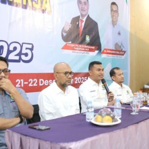 Safaruddin saat Raker PBSI Aceh