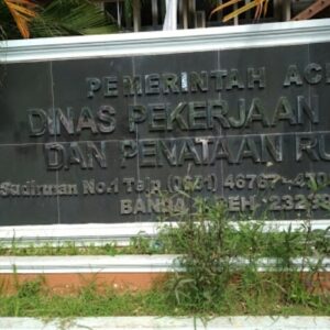 Proyek jalan Dinas PUPR Aceh 2026