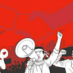 Ilustrasi unjuk rasa