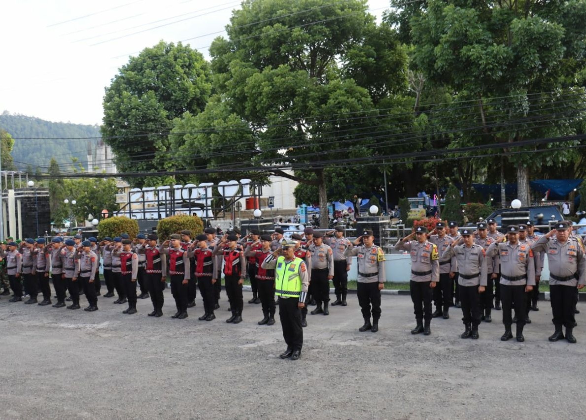 Polres Aceh Tengah apel Operasi Ketupat Seulawah