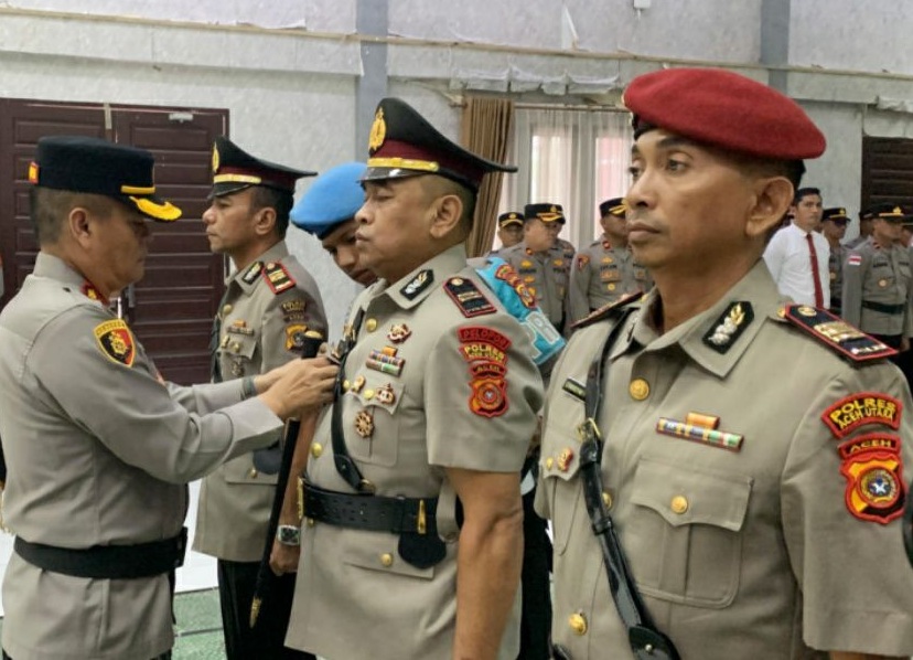 Sertijab Kasat Intel dan Kasat Narkoba Aceh Utara