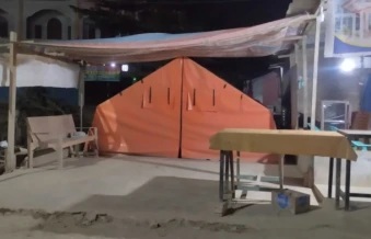 Tenda pengungsi di Aceh Tamiang