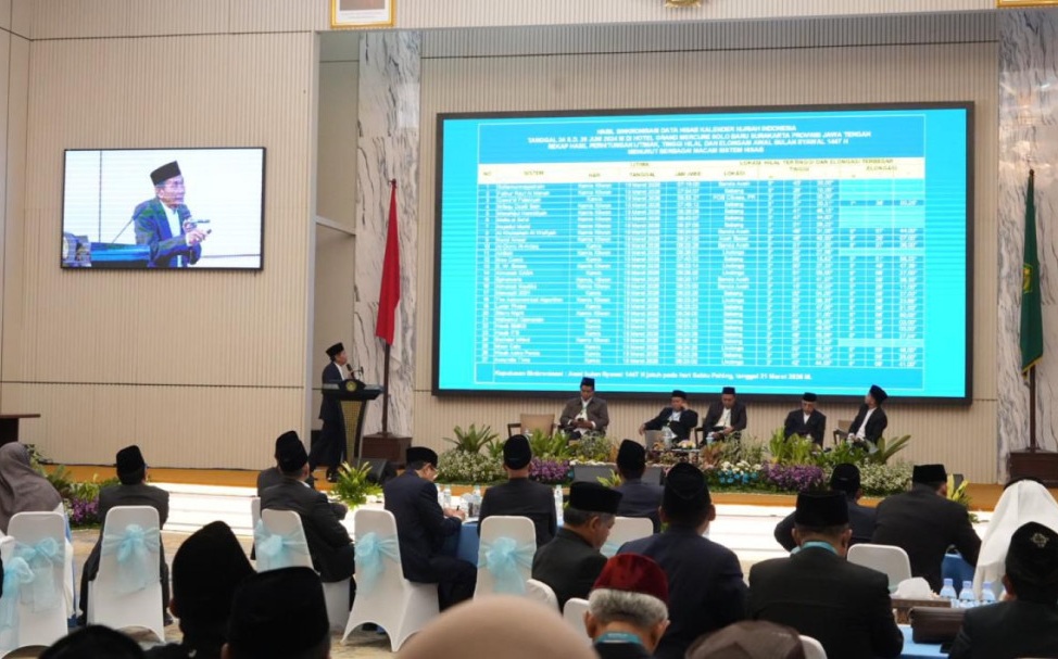 Tim Hisab Rukyat Kemenag seminar posisi hilal penentuan awal Syawal 1447 H