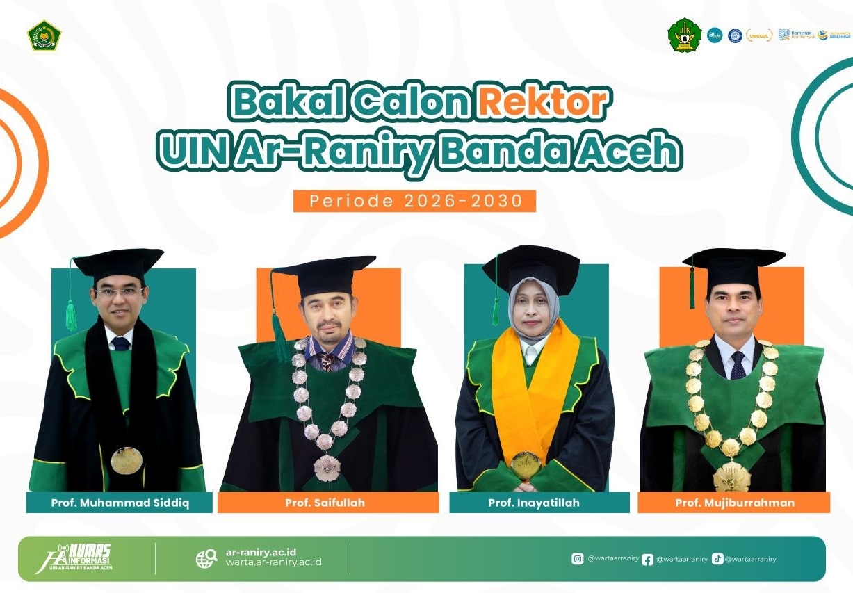 Empat bakal calon Rektor UIN Ar Raniry 2026 2030