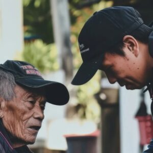 Ilustrasi membantu sesama