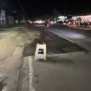 Jalan nasional di Muara Satu belum diaspal setelah dikeruk