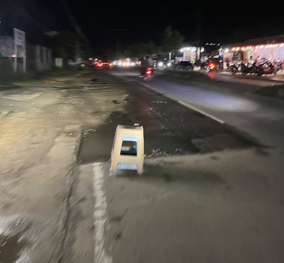 Jalan nasional di Muara Satu belum diaspal setelah dikeruk