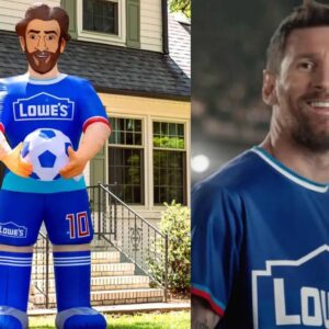 Lowes rilis balon raksasa replika Messi