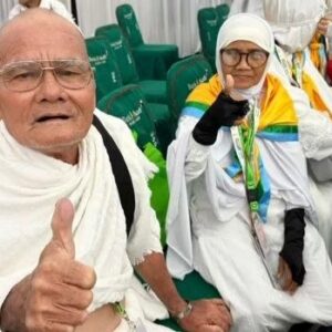 Muhammad Amin Teunom jemaah tertua kloter 9 asal Aceh Jaya