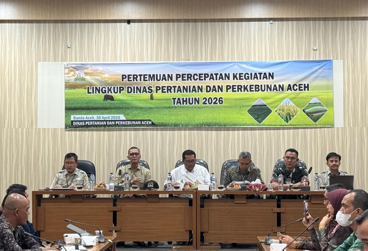 Rakor Percepatan Kegiatan Distanbun Aceh