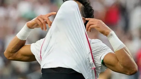 Ekpresi pemain Timnas Iran usai laga Selandia Baru