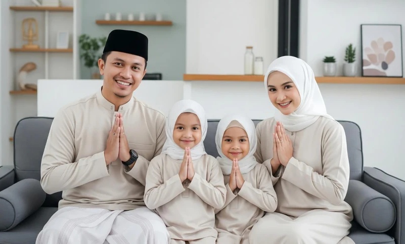Ilustrasi orang tua dan anak
