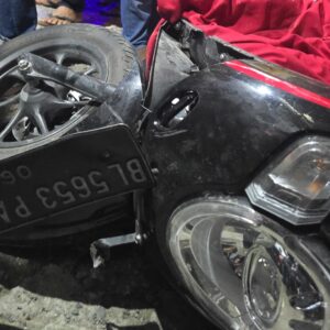 Motor Scopy rusak akibat kecelakaan di Pidie