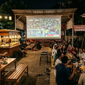 Nobar Piala Dunia di Warkop