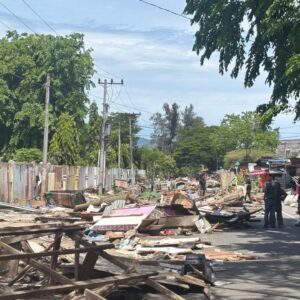 Pembongkaran kios di Jalan UIN Ar Raniry