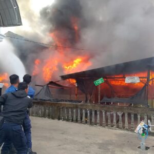 Petugas Damkar padamkan kebakaran rumah Paya Tumpi 1