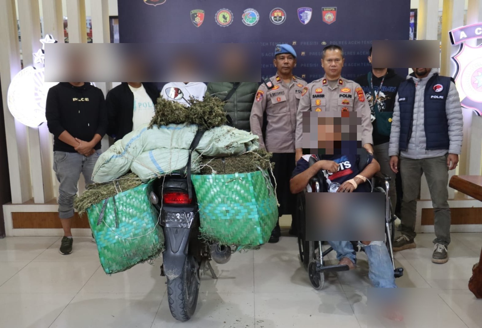 Polres Aceh Tengah amankan tersangka ganja
