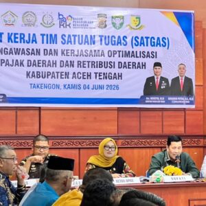 Rapat Satgas Pengawasan dan Optimasi Pajak Retribusi Daerah