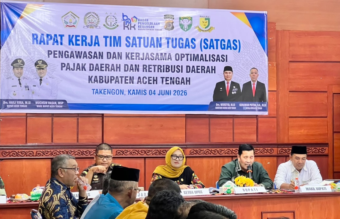 Rapat Satgas Pengawasan dan Optimasi Pajak Retribusi Daerah