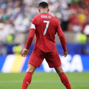 Ronaldo selebrasi usai cetak gol ke Uzbekistan