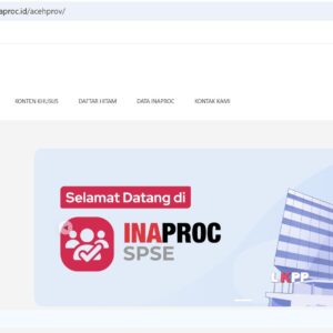 SPSE Inaproc Provinsi Aceh