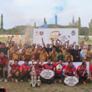 KJE FC kampiun dan BI FC runner up foto bersama