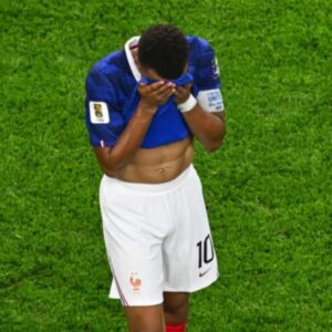 Mbappe saat Prancis kalah dari Spanyol