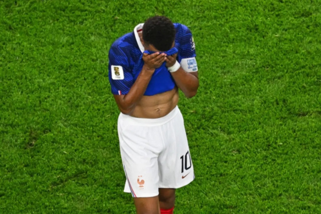 Mbappe saat Prancis kalah dari Spanyol