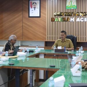 Sekda Aceh M Nasir menerima tim PT Indoasia Oil Tank Terminal